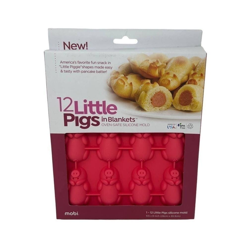 Mobi Silicone NEW Pigs in a Blanket Baking Mold Candy Food